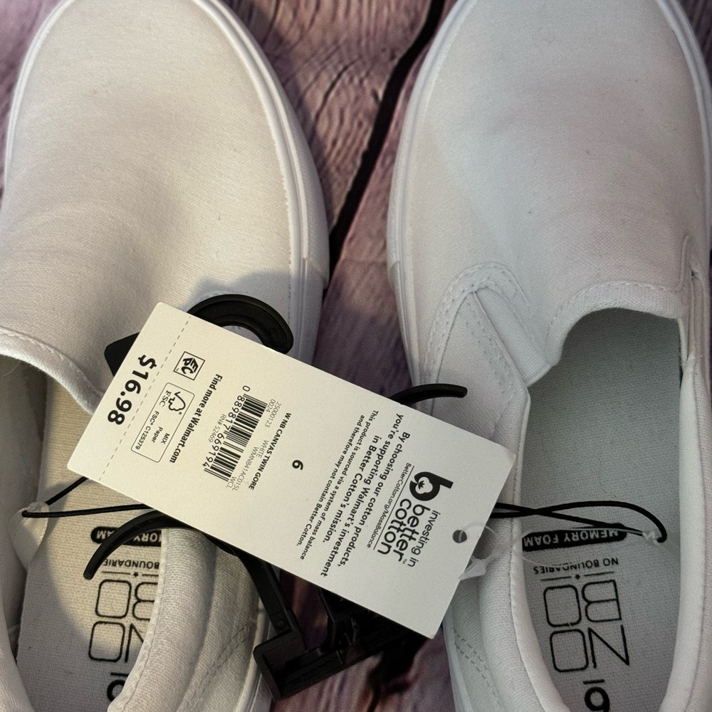 White Slip-On Sneakers - Picture 4 of 4